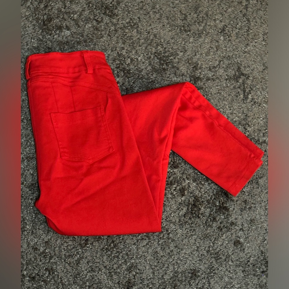 Red Skinny Jeans 2(XS) SHEIN